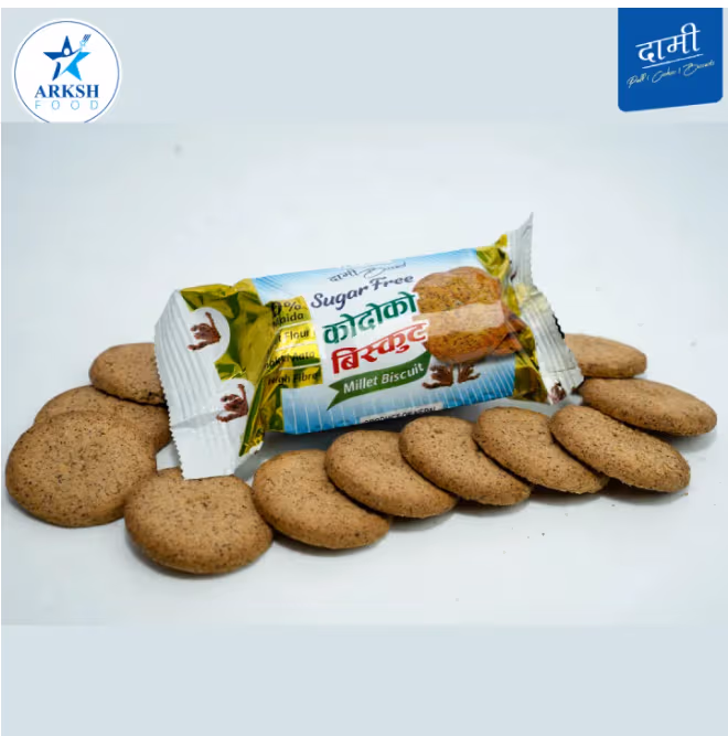 Arksh Food Dami Kodo Biscuit (Sugar Free)-50g